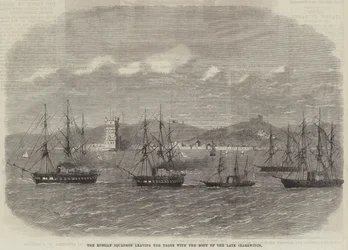 La squadra russa lascia il Tago con il corpo del defunto Czarewitch